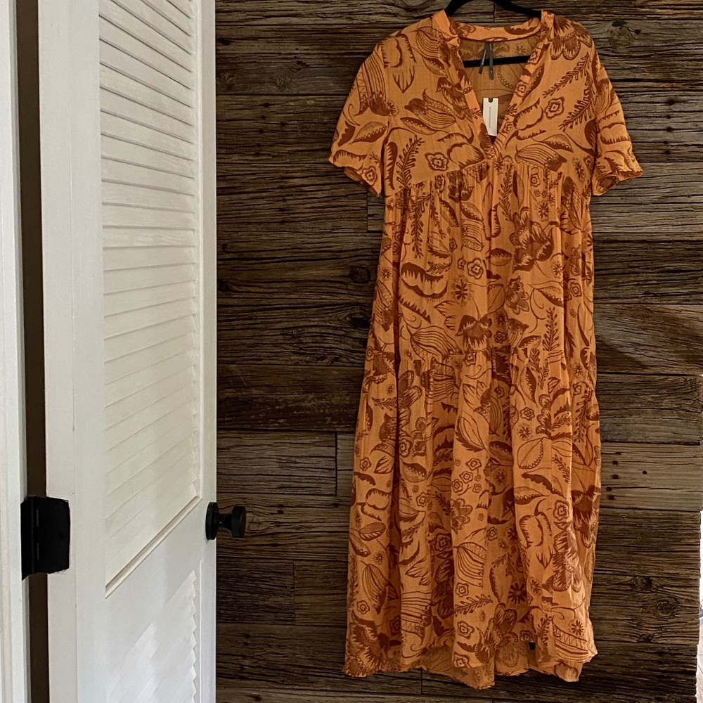 Anthropologie Kallie Flowy Maxi Dress